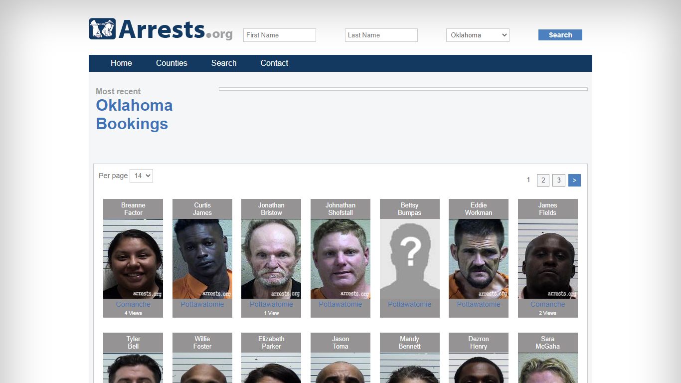 Oklahoma Arrests and Inmate Search