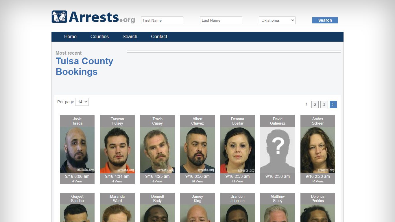 Tulsa County Arrests and Inmate Search